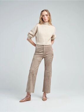 Yak Rib Mock Neck Sweater